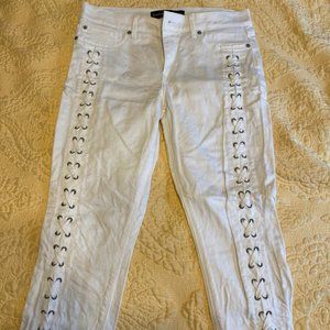 EXPRESS white jeans.